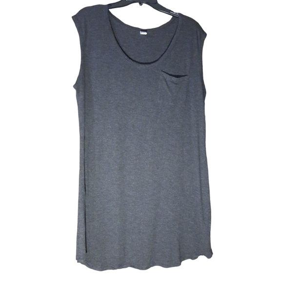 Old Navy Charcoal Gray Sleeveless Dress XL - Picture 1 of 6